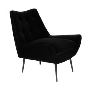 Fauteuil en tissu noir