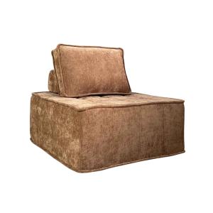 Fauteuil en tissu pour canapé modulable avec coussin terrac…