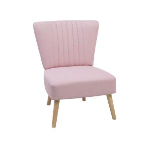 Fauteuil en tissu rose