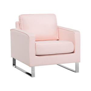 Fauteuil en tissu rose H82