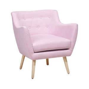 Fauteuil en tissu rose H84