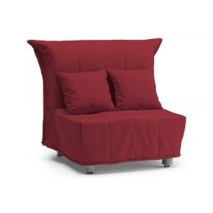 Fauteuil en tissu rouge 85x90h85 cm