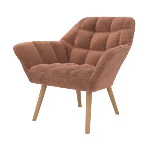 Fauteuil en tissu rouge ancien