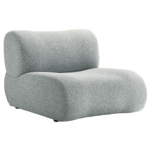 Fauteuil en tissu vert gris