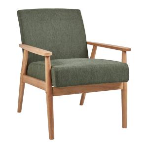 Fauteuil en tissu vert H79