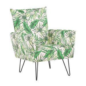 Fauteuil en tissu vert H91