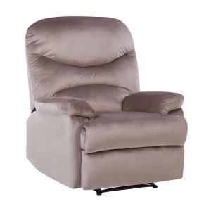 Fauteuil en velours beige H103