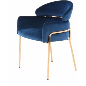 Fauteuil en velours Corey carré