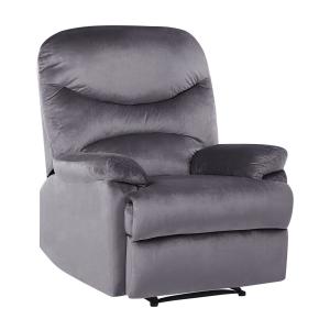 Fauteuil en velours gris H103