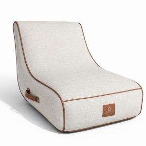 Fauteuil gonflable riviera en olefin couleur blanc cassé 10…