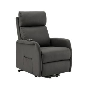 Fauteuil inclinable en tissu anthracite