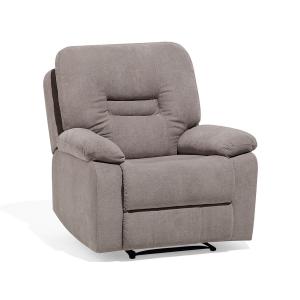 Fauteuil inclinable en tissu beige taupe