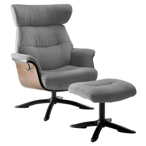 Fauteuil  inclinable   repose-pieds gris