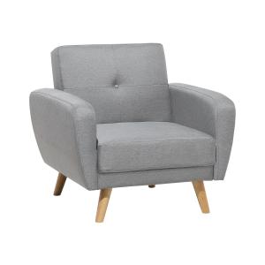 Fauteuil inclinable tissu gris clair