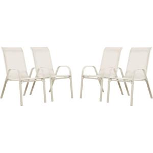 Fauteuil jardin Textilène ''Cordoba'' - Phoenix - Écru - Lo…