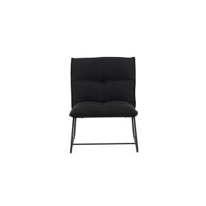 Fauteuil lounge en acier de couleur noire