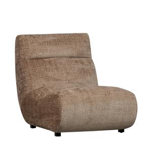 Fauteuil lounge en chenille - Beige