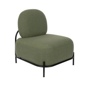 Fauteuil lounge en tissu - Vert