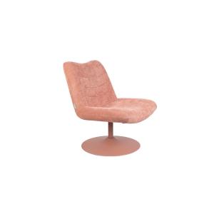 Fauteuil lounge en velours doux Rose