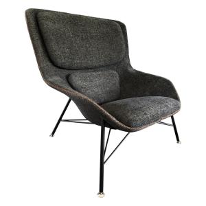 Fauteuil moderne en tissu clair