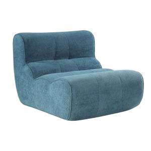 Fauteuil mousse polyuréthane tissu polyester touché doux bl…