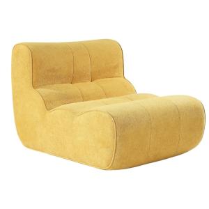 Fauteuil mousse polyuréthane tissu polyester touché doux ja…