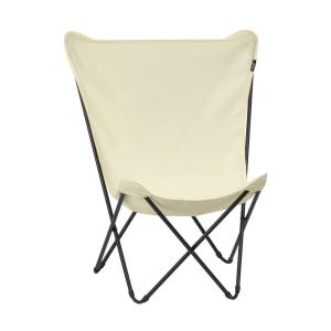 Fauteuil papillon en acier beige L60xl78xH99