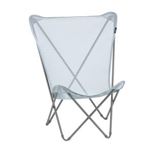 Fauteuil papillon en acier bleu L60xl78xH99