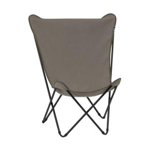 Fauteuil papillon en acier marron L60xl78xH99