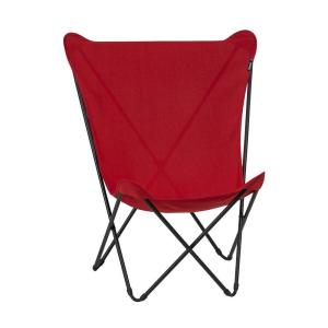 Fauteuil papillon en acier rouge L60xl78xH99
