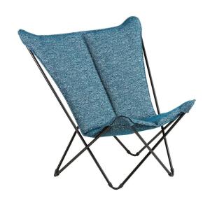 Fauteuil papillon matelassé grande largeur en acier  L83xl9…