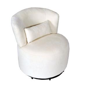 Fauteuil pivotant 360° blanc