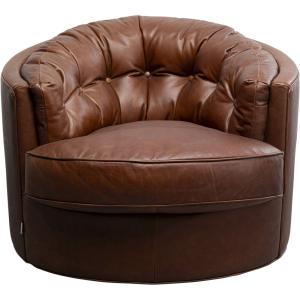 Fauteuil pivotant en cuir