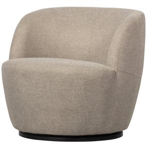 Fauteuil pivotant en polyester sable