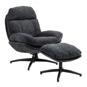 Fauteuil pivotant inclinaison réglable avec repose pieds ti…
