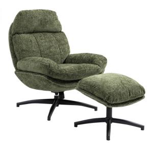 Fauteuil pivotant inclinaison réglable avec repose pieds ti…