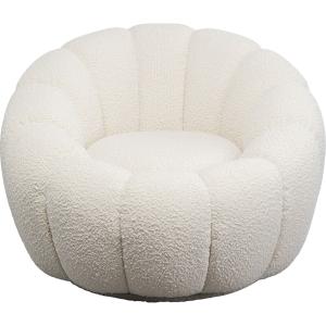 Fauteuil pivotant Peppo Bloom blanc Kare Design