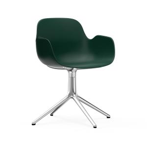 Fauteuil pivotant vert aluminium