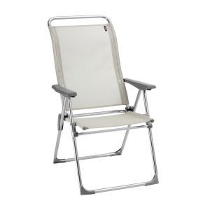 Fauteuil pliant multi-positions en aluminium beige L67xl63x…