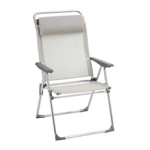 Fauteuil pliant multi-positions en aluminium beige L68xl68x…