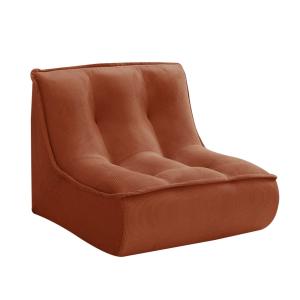 Fauteuil pour canapé modulable velours côtelé 90 x 80 cm te…