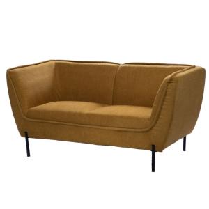 Fauteuil Provence 2 places moutarde jaune en tissu