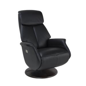 Fauteuil relax électrique en cuir deux moteurs