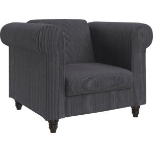 Fauteuil relax en tissu anthracite