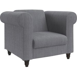 Fauteuil relax en tissu gris