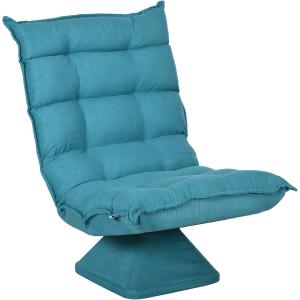 Fauteuil relax grand confort pivotant inclinable tissu turq…