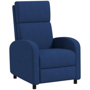 Fauteuil relax inclinable charge 120 kg bleu