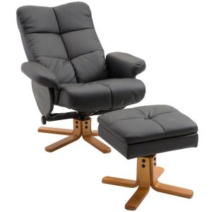 Fauteuil relax inclinable coffre rangement synthétique noir…