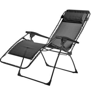 Fauteuil relax inclinable de jardin métal gris anthracite 8…