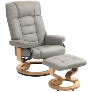 Fauteuil relax inclinable pivotant réglable repose-pied boi…